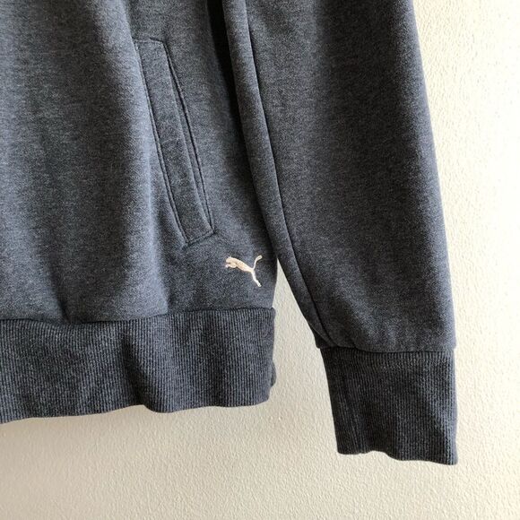 Puma Comfy Cozy Long Sleeve Pullover Hooded Sweatshirt Sweater Hoodie Grey - Picture 7 of 13